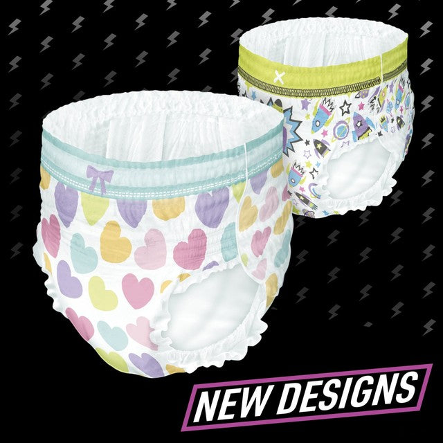 Pampers Ninjamas pyjama pants for girls 10 pack 4-7 years, imported from the UK