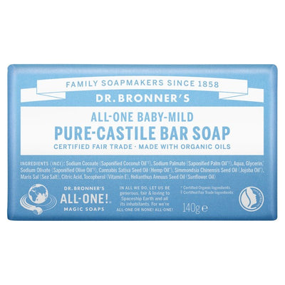 M&S Dr Bronner Unscented Organic Baby Soap Bar 140g- Buy online at McGrocer