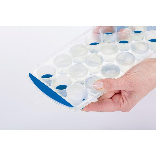 Colourworks blue silicone ice cube tray with pop-out design - British product