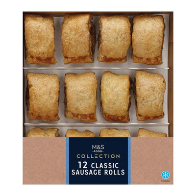 M&S Collection 12 Rouleaux de saucisses classiques pour fête 324g