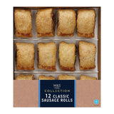 M&S Classic Pork sausage rolls 324g, imported from the UK