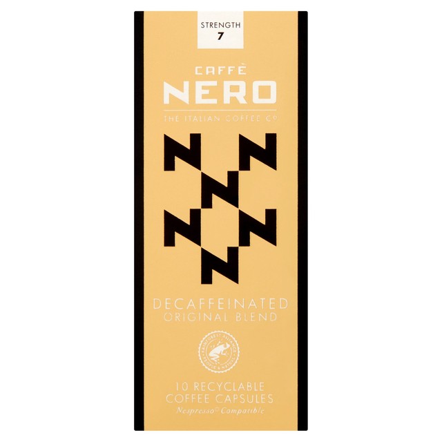 Caffe Nero decaf original blend coffee capsules 10 capsules - British product