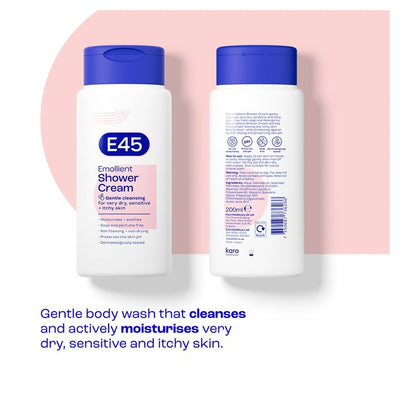 McGrocer E45 Emolient Dusjkrem for tørr og sensitiv hud 200ml - Kjøp online hos McGrocer