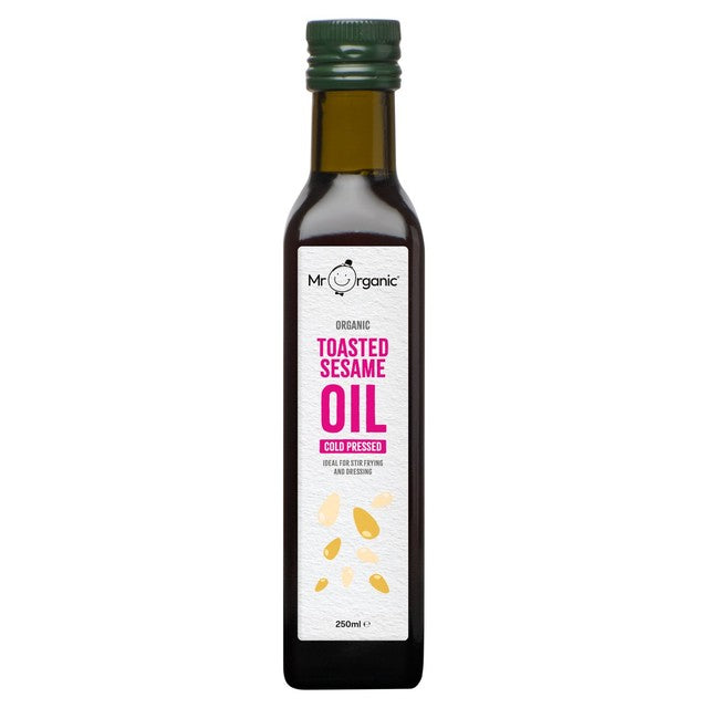Mr Organic toasted sesame oil 250ml, imported from the UK