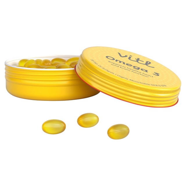 VITL Omega 3 softgels 30 pack (British brand)