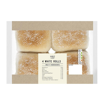 M&S Weiße Brötchen 4er Pack je 75g