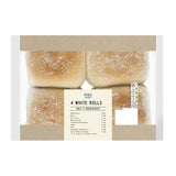 M&S weiße Brötchen 4er Pack je 75g, importiert aus Großbritannien