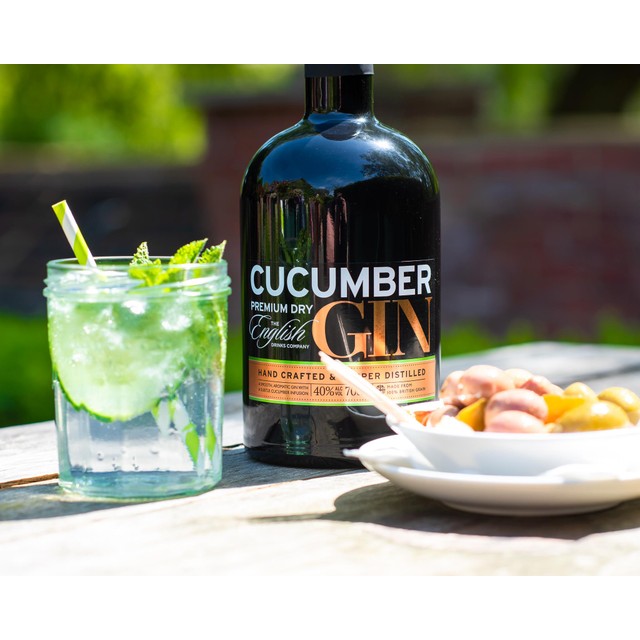 English Drinks Company cucumber gin 70cl - British product
