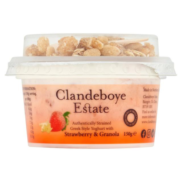 Clandeboye Estate Greek Style Yoghurt with Strawberry Granola 150g