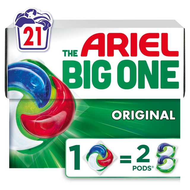 Ariel The Big One original washing pods 21 washes - British product