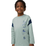 M&S Side Panel Varsity Top Light Green 5-6 Years, imported from the UK