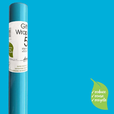 M&S Deva Designs Blue Gift Wrap Roll 5m x 50cm- Buy online at McGrocer