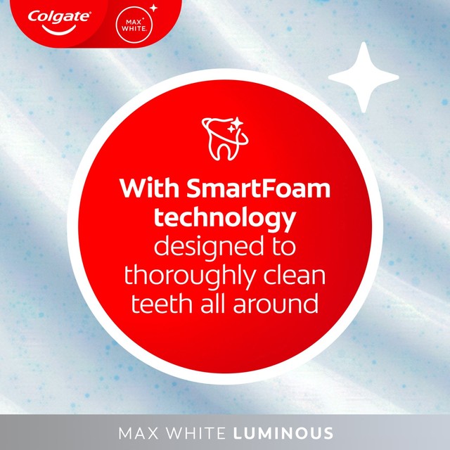 Colgate Max White Luminous whitening toothpaste 75ml - British product