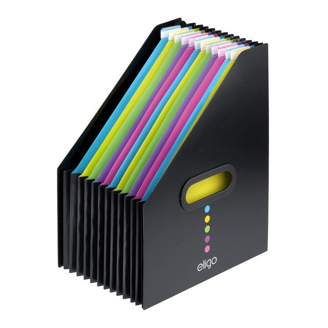 Snopake Eligo 13 Part Portrait Desk Expander document organiser (British brand)