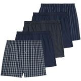 M&S men's cotton boxers 5-pack dark navy, imported from the UK