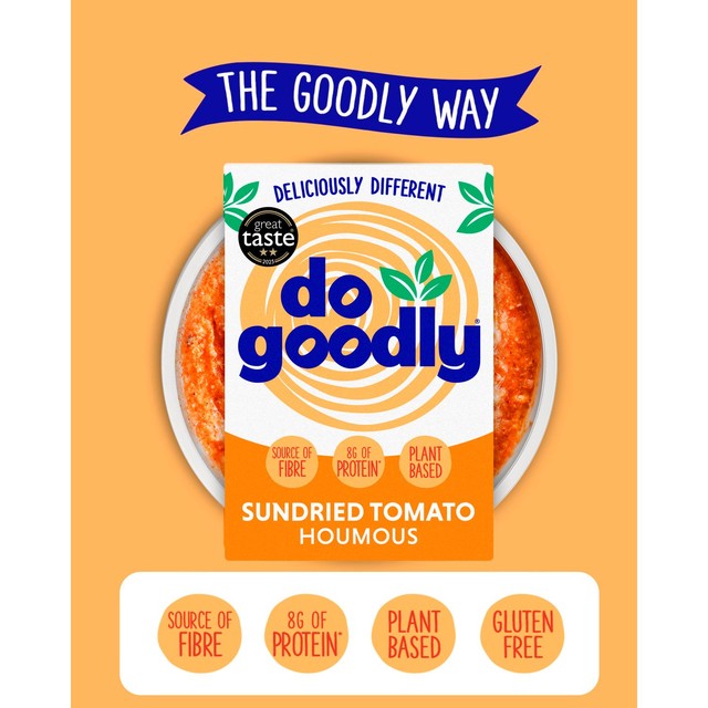 Do Goodly sundried tomato houmous dip 150g - British product