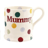 Emma Bridgewater Polka Dot Mummy 1/2 pint mug - British product