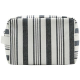 M&S striped canvas washbag navy mix one size, imported from the UK