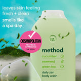 Method Daily Zen Body Wash 532ml, imported from the UK