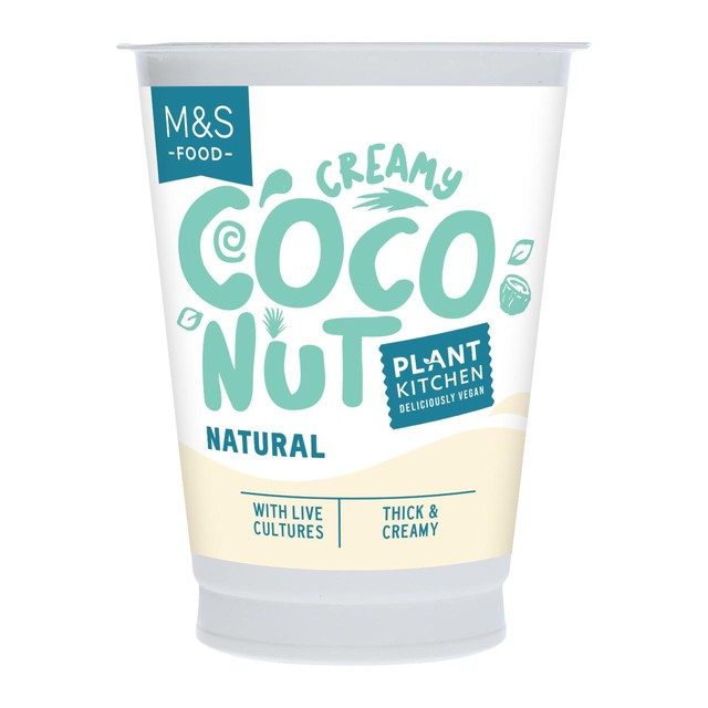 M&S Plant Kitchen coconut yogurt 350g, imported from the UK