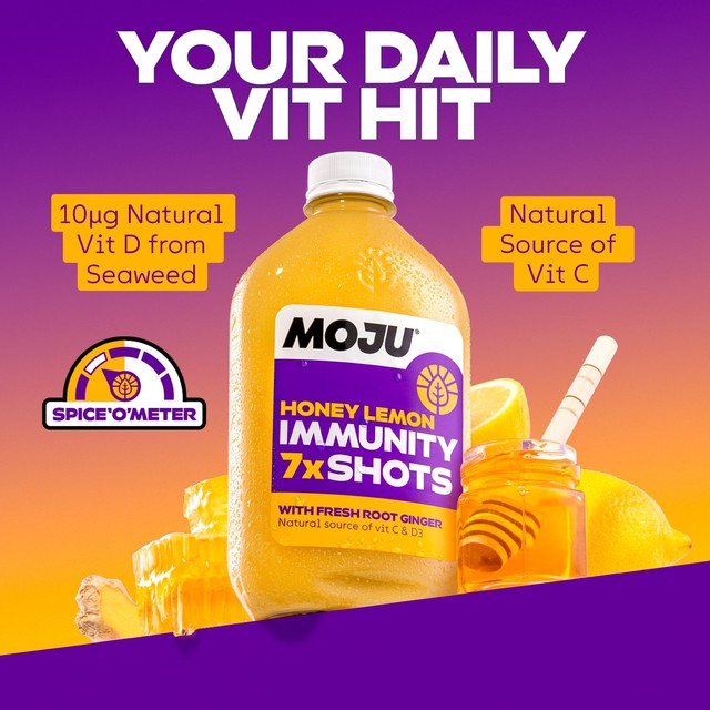 Moju Honey Lemon Shots dosing bottle 7 shots, UK version