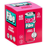 Fibe fruit punch drink 4 x 250ml cans - British product
