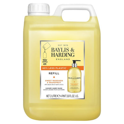 M&S Baylis & Harding Sweet Mandarin & Grapefruit Hand Wash Refill 2L- Buy online at McGrocer