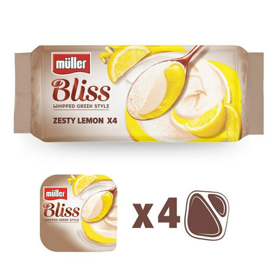 Muller Corner Bliss Zitronen-Griechischer Joghurt 4x105g