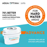 Aqua Optima Evolve+ Advance water filter cartridges 3 pack - British product