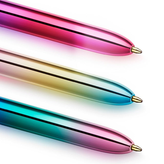 Bic 4 Colours Gradient Retractable Ballpoint Pen 5 Pack - British product