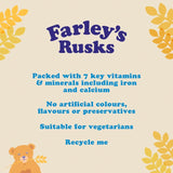 Heinz Farley's Rusks Original baby snacks 150g - British product