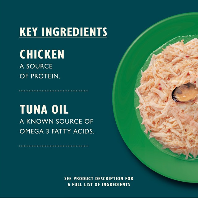 Lily's Kitchen shredded chicken and mussels wet cat food 70g, UK version