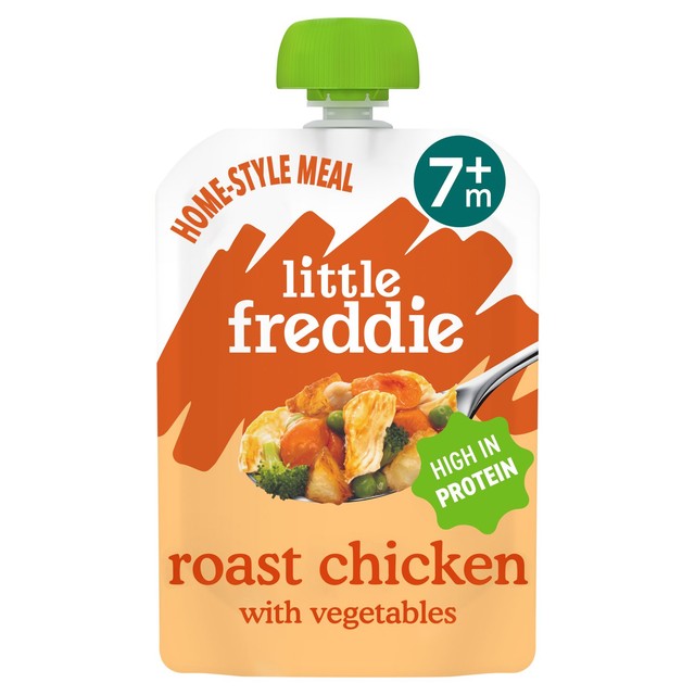 Little Freddie organic roast chicken baby food pouch 130g, UK version