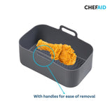 Chef Aid silicone air fryer liner 19.5cm x 12cm x 7cm - British product