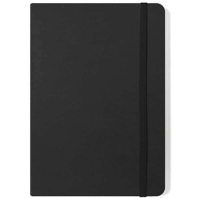 Sinclairs Silvine A5 Executive Soft Feel Notebook Black cover (British brand)