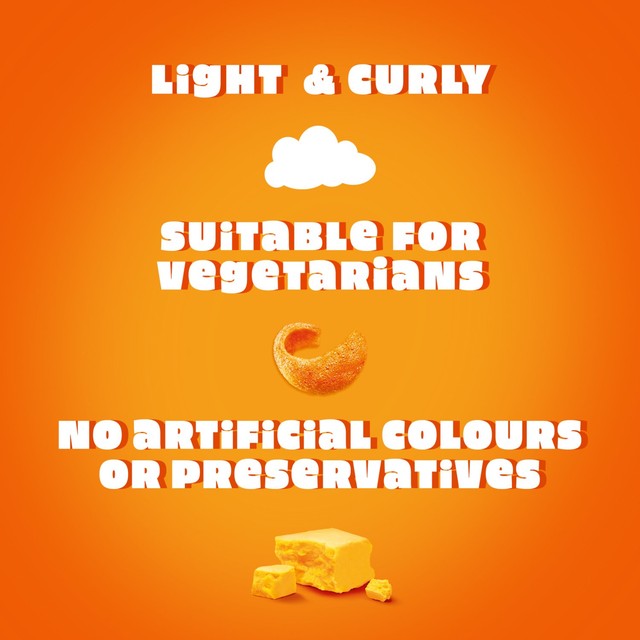 Quavers Red Leicester Cheese Flavour crisps 6 pack, imported from the UK