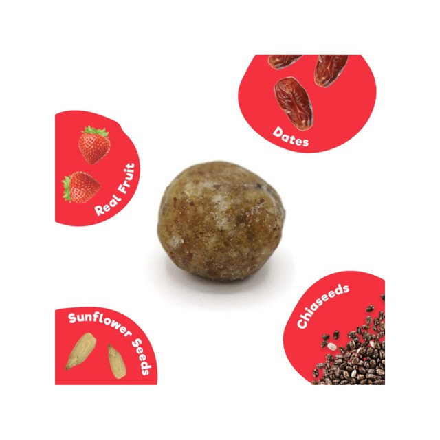 Good4U strawberry snack balls 5 x 20g, UK version