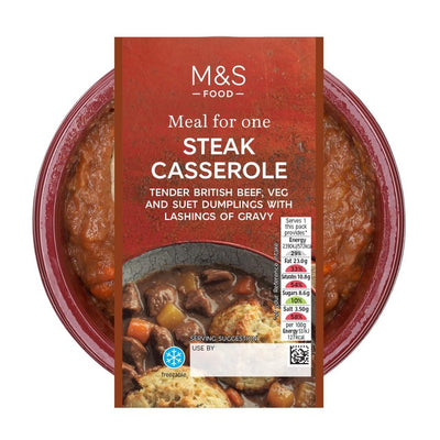 M&S Steak-Eintopf mit Klößen & Soße Fertiggericht 450g