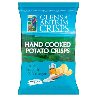 Glens of Antrim Irsk havsalt eddik håndkokt potetgull 100 g