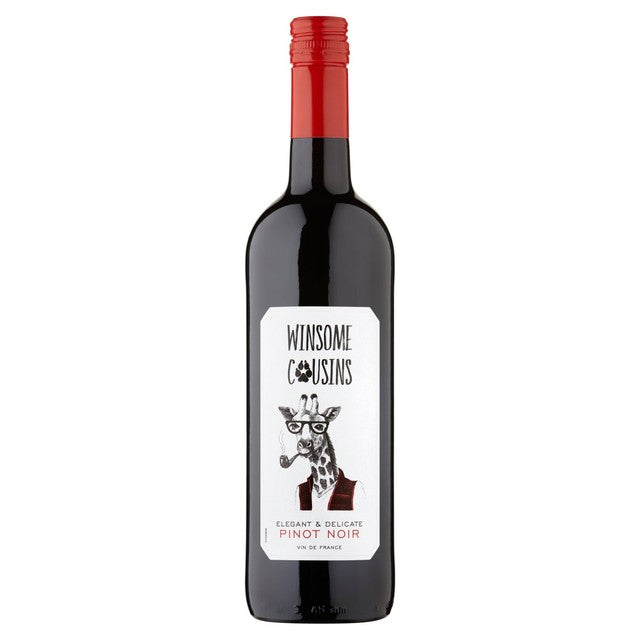 Winsome cousins Pinot Noir red wine 75cl (British brand)