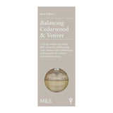 M&S Cedarwood Vetiver Reed Diffuser 80ml, imported from the UK