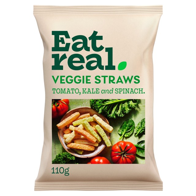 Eat Real veggie straws sea salt 110g - British product