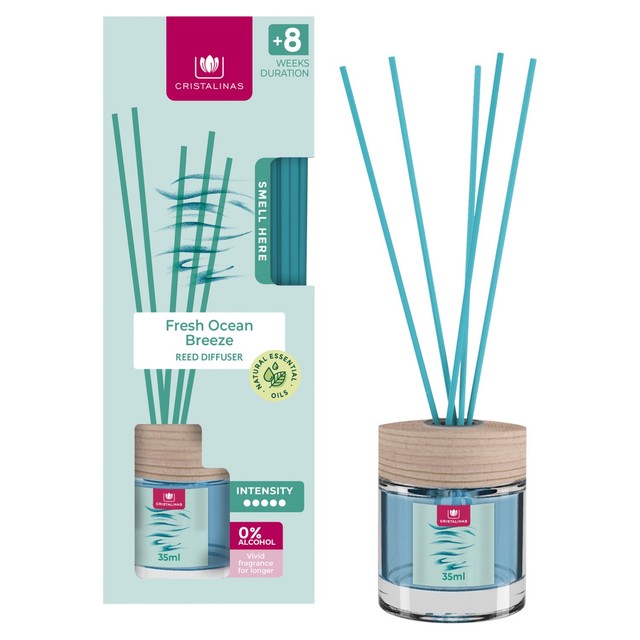 Cristalinas reed diffuser Fresh Ocean Breeze 35ml - British product