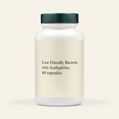 كبسولات Holland & Barrett Live Friendly Bacteria 20 Billion Digestive Support 60 Capsules - اشترِ عبر الإنترنت من McGrocer
