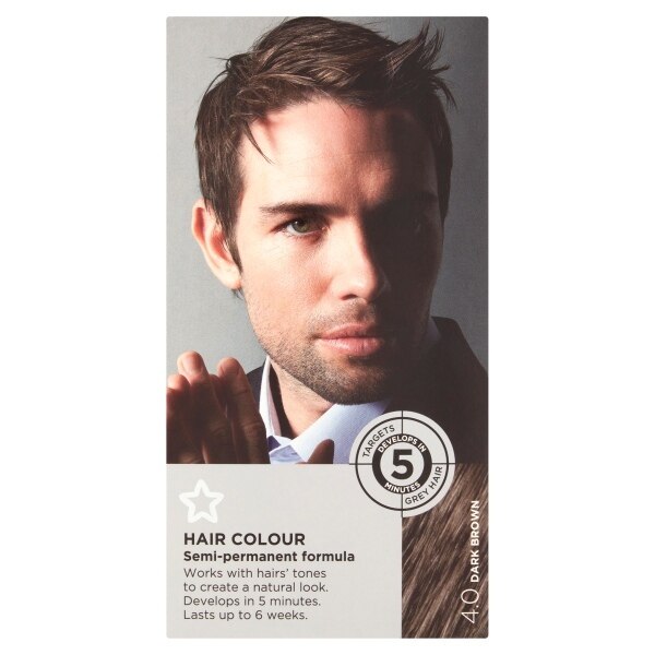 Superdrug Colour For Men Dark Brown/Black 4.0 GOODS Superdrug   