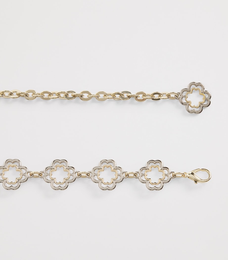 Maje Clover Chain Belt brass charm accessory (British brand)