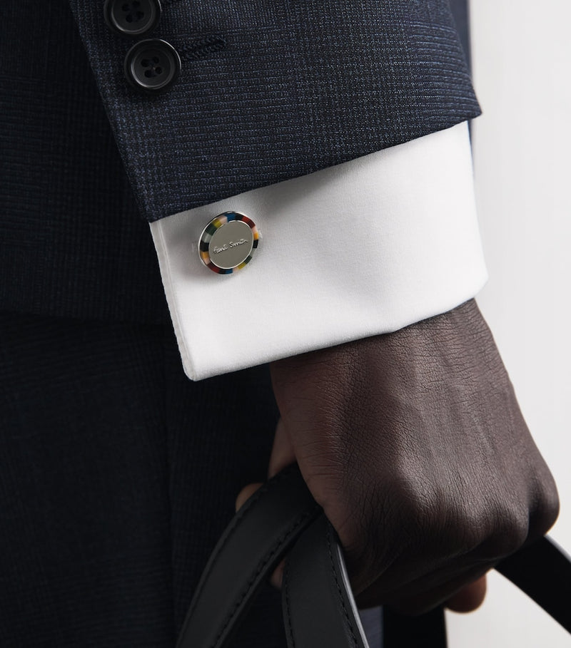 Paul Smith Signature Stripe Edge Manschettenknöpfe - britisches Produkt