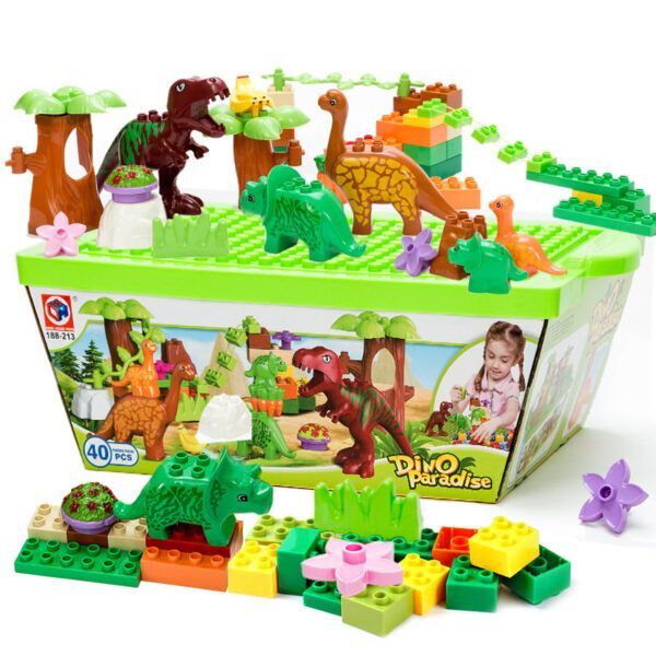 Leaper dinosaur building blocks 40-piece set - British product