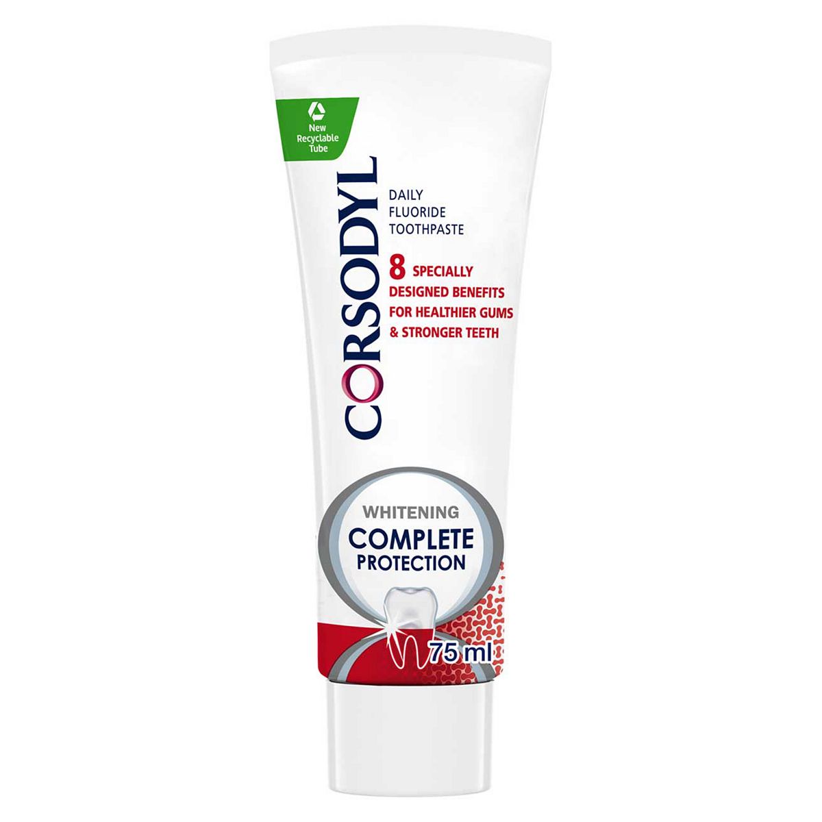 Corsodyl Complete Protection Gum Care Toothpaste Whitening 75ml GOODS Boots   