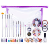 Rio Nail Art Starter Kit with tools and decorations, imported from the UK
